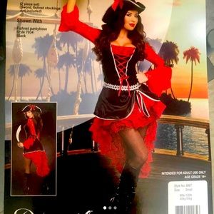 Women’s Pirate Costume, Size Small